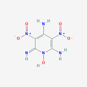 molecular formula C5H6N6O5 B179520 4,6-Diamino-2-imino-3,5-dinitropyridin-1(2H)-ol CAS No. 175553-46-5