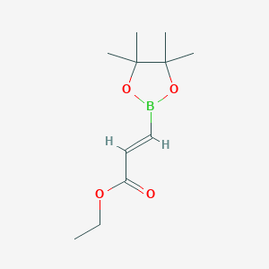 molecular formula C11H19BO4 B179530 (E)-ethyl 3-(4,4,5,5-tetramethyl-1,3,2-dioxaborolan-2-yl)acrylate CAS No. 1009307-13-4