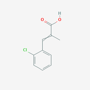 molecular formula C10H9ClO2 B179540 2-Propenoic acid, 3-(2-chlorophenyl)-2-methyl- CAS No. 1614-98-8