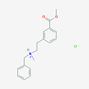 molecular formula C18H22ClNO2 B179542 Methyl 3-(2-(benzyl(methyl)amino)ethyl)benzoate hydrochloride CAS No. 51352-87-5