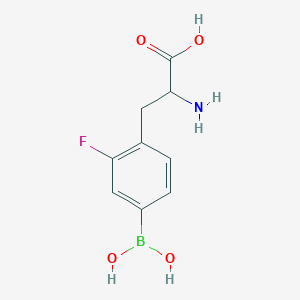 molecular formula C9 H11 B F N O4 B179543 2-Amino-3-(4-borono-2-fluorophenyl)propanoic acid CAS No. 292050-22-7