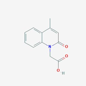 molecular formula C12H11NO3 B179544 (4-Methyl-2-oxo-2H-quinolin-1-yl)-acetic acid CAS No. 103368-21-4