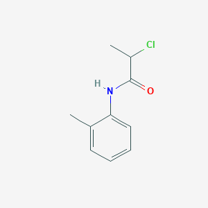 molecular formula C10H12ClNO B179547 2-chloro-N-(2-methylphenyl)propanamide CAS No. 19281-31-3