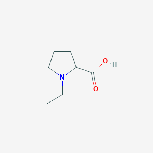 molecular formula C7H13NO2 B179551 1-Ethylpyrrolidine-2-carboxylic acid CAS No. 165552-33-0