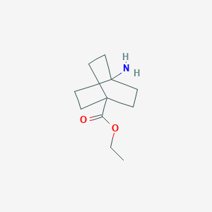 molecular formula C11H19NO2 B179563 Ethyl 4-aminobicyclo[2.2.2]octane-1-carboxylate CAS No. 135908-45-1