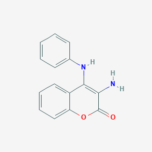 Coumarin, 3-amino-4-anilino-
