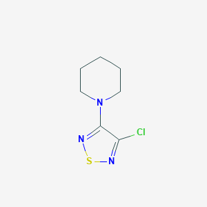 molecular formula C7H10ClN3S B179588 1-(4-Chloro-1,2,5-thiadiazol-3-yl)piperidine CAS No. 173053-54-8