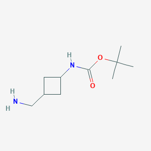 molecular formula C10H20N2O2 B179617 tert-Butyl (3-(aminomethyl)cyclobutyl)carbamate CAS No. 130369-10-7