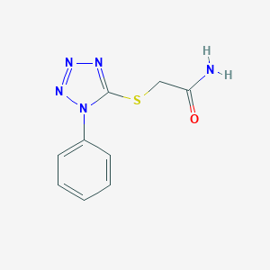 2-(1-Phenyltetrazol-5-yl)sulfanylacetamide