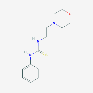 ((2-Morpholin-4-ylethyl)amino)(phenylamino)methane-1-thione