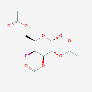 molecular formula C13H19FO8 B017965 Methyl 2,3,6-Tri-O-acetyl-4-deoxy-4-fluoro-alpha-D-galactopyranoside CAS No. 32934-08-0