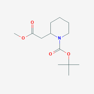 molecular formula C13H23NO4 B179651 Methyl N-boc-2-piperidineacetate CAS No. 183859-36-1