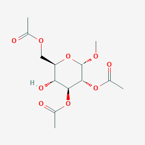 molecular formula C13H20O9 B017966 Methyl 2,3,6-Tri-O-acetyl-alpha-D-glucopyranoside CAS No. 18031-51-1