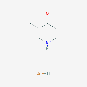 molecular formula C6H12BrNO B179663 3-Methylpiperidin-4-one hydrobromide CAS No. 144236-25-9