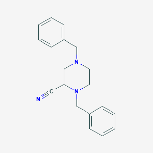 1,4-Dibenzylpiperazine-2-carbonitrile