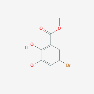 molecular formula C9H9BrO4 B179689 Methyl 5-bromo-2-hydroxy-3-methoxybenzoate CAS No. 134419-43-5
