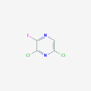 molecular formula C4HCl2IN2 B179692 3,5-Dichloro-2-iodopyrazine CAS No. 136866-30-3