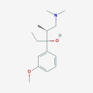 molecular formula C15H25NO2 B179693 (2R,3R)-1-(Dimethylamino)-3-(3-methoxyphenyl)-2-methylpentan-3-ol CAS No. 175590-76-8