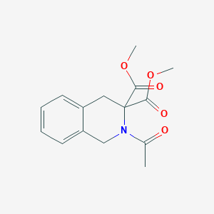 molecular formula C15H17NO5 B179704 Dimethyl 2-acetyl-1,2-dihydroisoquinoline-3,3(4H)-dicarboxylate CAS No. 143767-55-9
