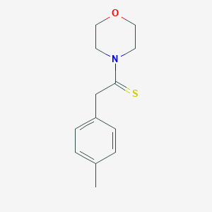 molecular formula C13H17NOS B179714 4-[2-(4-Methylphenyl)ethanethioyl]morpholine CAS No. 14182-63-9