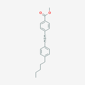 molecular formula C21H22O2 B179715 Methyl 4-((4-pentylphenyl)ethynyl)benzoate CAS No. 109083-04-7