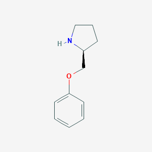 molecular formula C11H15NO B179720 (2S)-2-(phenoxymethyl)pyrrolidine CAS No. 174213-76-4