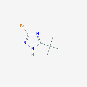 molecular formula C6H10BrN3 B179727 5-Bromo-3-tert-butyl-1H-1,2,4-triazole CAS No. 146858-36-8