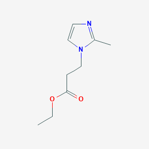 molecular formula C9H14N2O2 B179738 ethyl 3-(2-methyl-1H-imidazol-1-yl)propanoate CAS No. 18999-48-9
