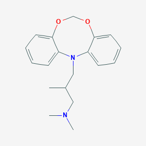 molecular formula C19H24N2O2 B017974 3-benzo[d][1,3,6]benzodioxazocin-5-yl-N,N,2-trimethylpropan-1-amine CAS No. 107615-76-9