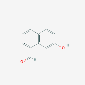 molecular formula C11H8O2 B179756 7-Hydroxynaphthalene-1-carbaldehyde CAS No. 144876-32-4