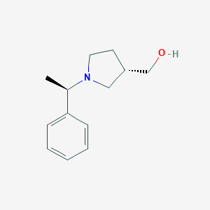 molecular formula C13H19NO B179770 ((S)-1-((R)-1-phenylethyl)pyrrolidin-3-yl)methanol CAS No. 109960-55-6