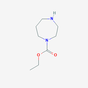 molecular formula C8H16N2O2 B179771 Ethyl 1,4-diazepane-1-carboxylate CAS No. 18739-39-4