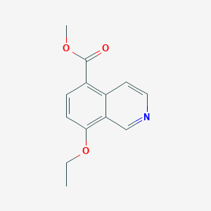 molecular formula C13H13NO3 B179779 8-Ethoxyisoquinoline-5-carboxylic acid methyl ester CAS No. 162615-15-8