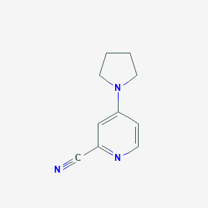molecular formula C10H11N3 B179783 4-(Pyrrolidin-1-yl)picolinonitrile CAS No. 127680-86-8