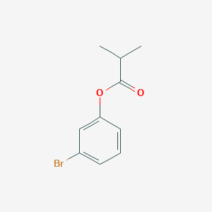 molecular formula C10H11BrO2 B179787 (3-Bromophenyl) 2-methylpropanoate CAS No. 140896-86-2