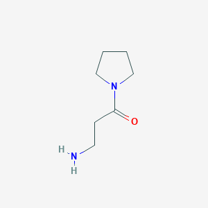 molecular formula C7H14N2O B179790 3-Amino-1-(pyrrolidin-1-yl)propan-1-one CAS No. 160687-46-7