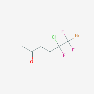 6-Bromo-5-chloro-5,6,6-trifluorohexan-2-one