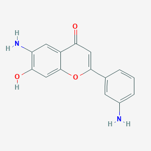 molecular formula C15H12N2O3 B179820 3/',6-Diamino-7-hydroxyflavone CAS No. 199460-17-8