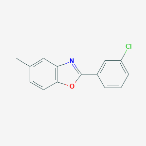 molecular formula C14H10ClNO B179837 2-(3-Chlorophenyl)-5-methylbenzo[d]oxazole CAS No. 883028-08-8