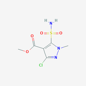 Methyl 3-chloro-1-methyl-5-sulfamoyl-1H-pyrazole-4-carboxylate