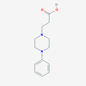 molecular formula C13H18N2O2 B179857 3-(4-phenylpiperazin-1-yl)propanoic acid CAS No. 124078-87-1