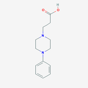 molecular formula C13H18N2O2 B179857 3-(4-Phenyl-piperazin-1-yl)-propionic acid CAS No. 124078-87-1