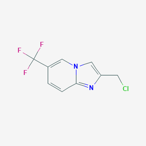 molecular formula C9H6ClF3N2 B179888 2-(Chloromethyl)-6-(trifluoromethyl)imidazo[1,2-a]pyridine CAS No. 118000-42-3