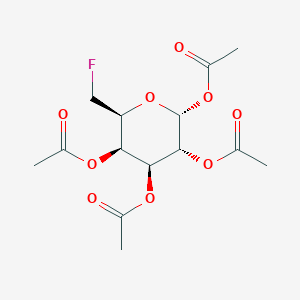 molecular formula C14H19FO9 B179894 [(2S,3R,4S,5R,6R)-4,5,6-Triacetyloxy-2-(fluoromethyl)oxan-3-yl] acetate CAS No. 118396-36-4