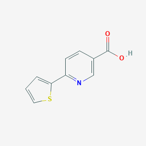 molecular formula C10H7NO2S B179905 6-(Thiophen-2-yl)nicotinic acid CAS No. 179408-54-9