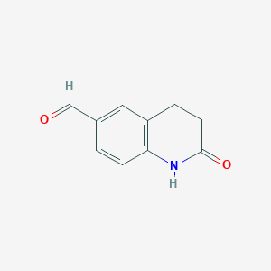 molecular formula C10H9NO2 B179914 2-Oxo-1,2,3,4-tetrahydroquinoline-6-carbaldehyde CAS No. 108284-94-2