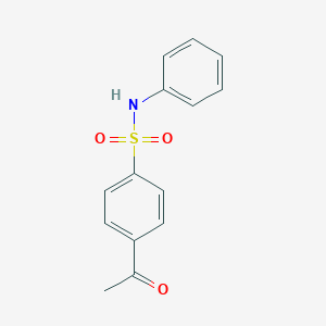 molecular formula C14H13NO3S B017992 4-acetyl-N-phenylbenzenesulfonamide CAS No. 110820-13-8