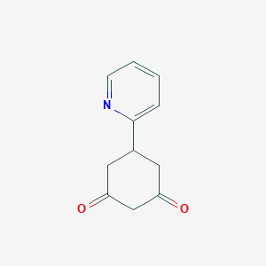 molecular formula C11H11NO2 B179926 5-Pyridin-2-ylcyclohexane-1,3-dione CAS No. 144128-79-0