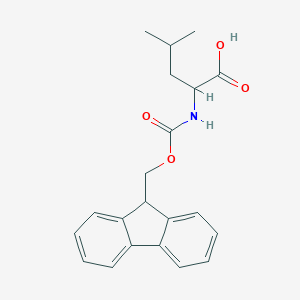 molecular formula C21H23NO4 B179930 DL-LEUCINE-D10-N-FMOC CAS No. 126727-03-5