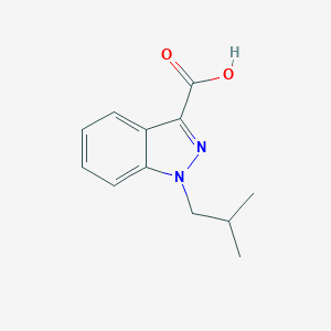 molecular formula C12H14N2O2 B179937 1-Isobutylindazole-3-carboxylic acid CAS No. 173600-13-0
